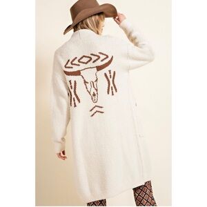 Western/Aztec Midi Cardigan/Coat! SO SOFT and COZY!